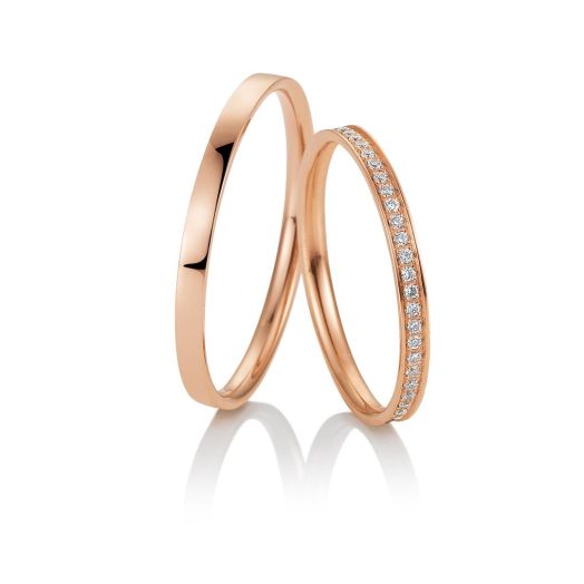 Eheringe Rotgold Saintmaurice Hello schmal 81781 poliert