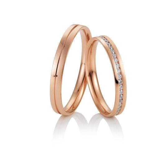 Eheringe Rotgold Saintmaurice Hello schmal 81785