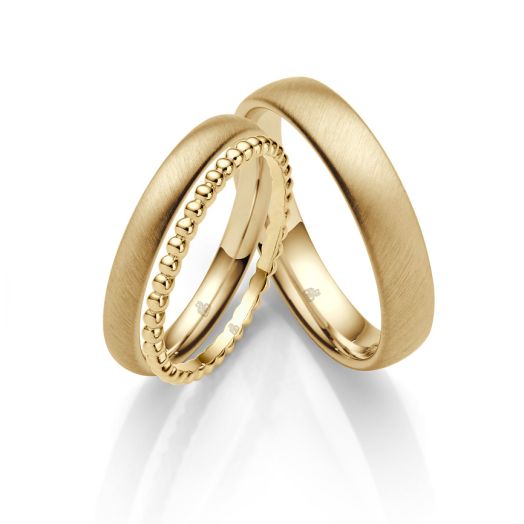 Eheringe Set mit Kugelring Rauschmayer Gelbgold Tagtraum 10006