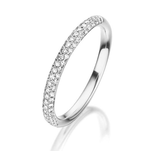 Diamantring Weißgold RU-1326 Diamanten 0,28 ct. Memoirering