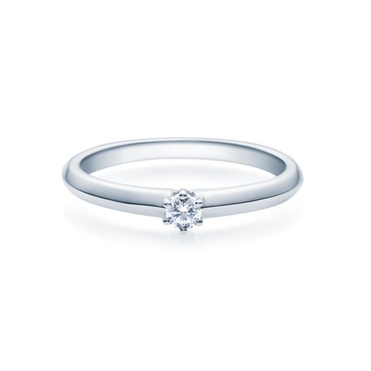 Verlobungsring Silber 0,08 ct. - 0,16ct. Diamantring 18003