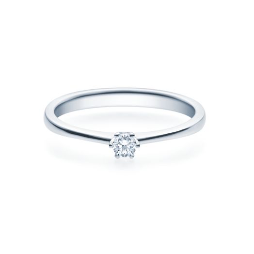Verlobungsring Silber 925 0,08ct. - 0,20ct. Tw/si Silberschmuck