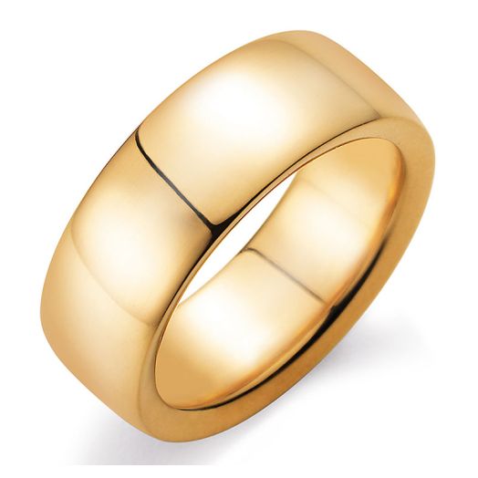 Herrenring Gold Modern 8mm poliert 400035 GG