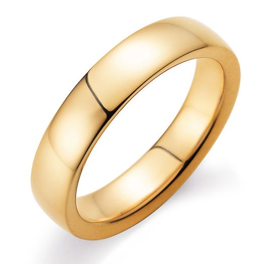 Verlobungsringe 585 oder 750 Gelbgold Modern 5mm poliert Q01030