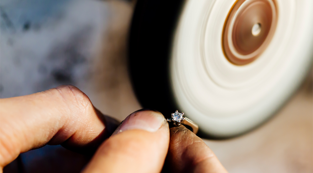 Abrieb Schmuck und Trauringe Oberfläche 